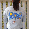 Chamarra de Mezclilla, Van Gogh pintada a mano