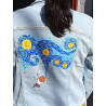 Chamarra de Mezclilla, Van Gogh pintada a mano