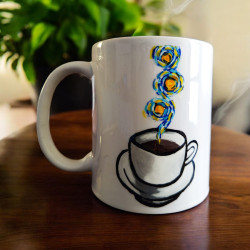 Taza de Van Gogh en la cafeteria