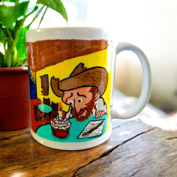 Taza de Van Gogh en la cafeteria