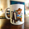Taza de pintando con Van Gogh