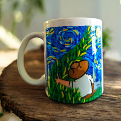 Taza de Mirando el cielo con Van Gogh