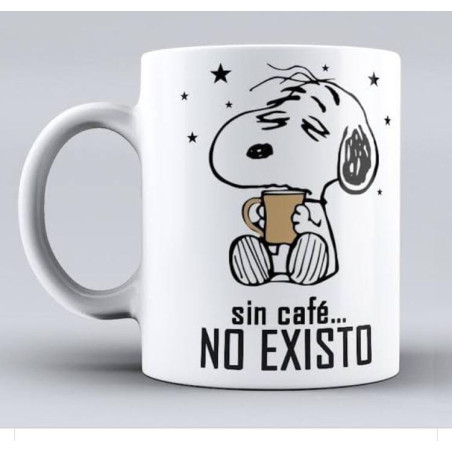 Taza Snoopy sin cafe – Taza Sublimada 11 oz